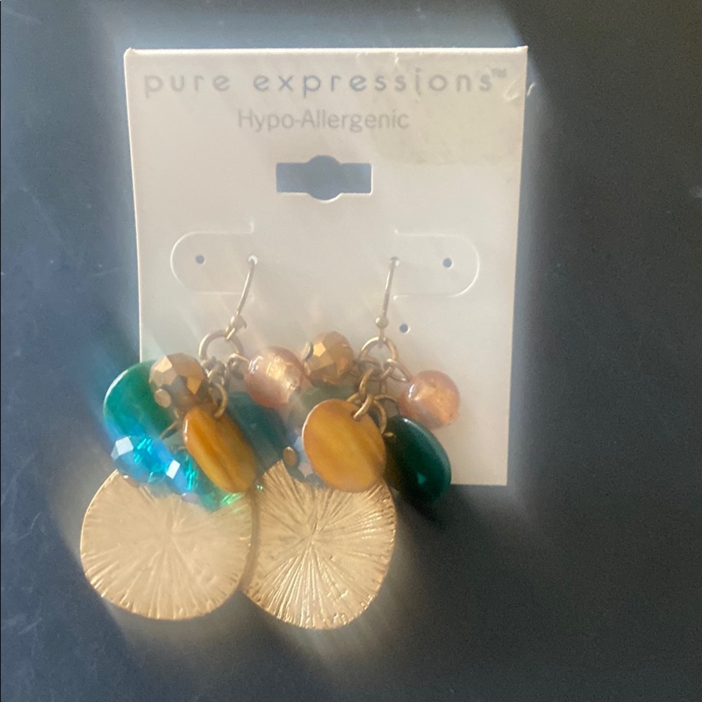 Pure Expressions Multicolor Dangle Earrings